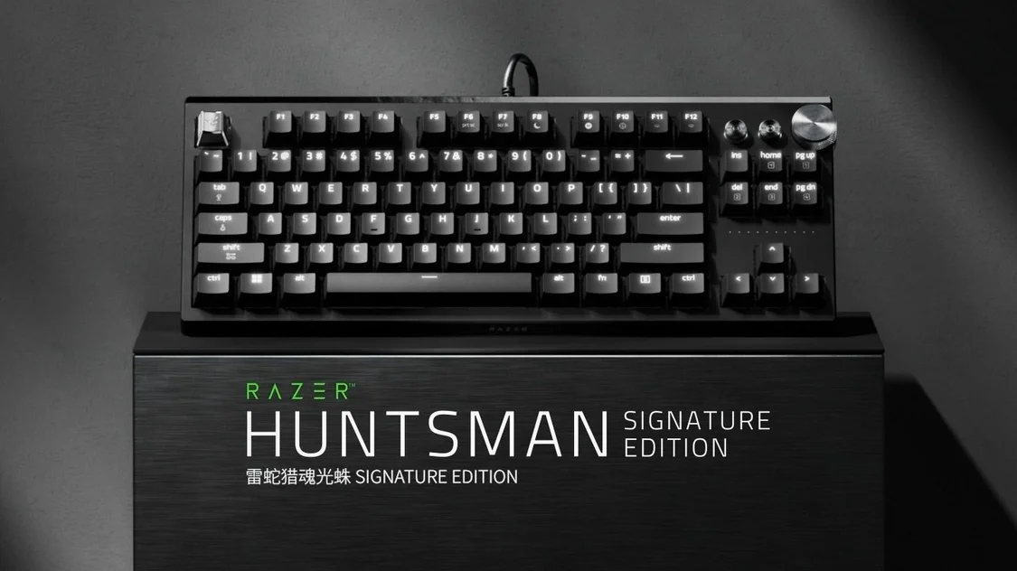 PVD“鋁坨坨”:雷蛇發布獵魂光蛛Signature Edition光軸鍵盤